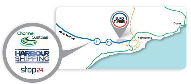 Customs clearance when crossing the Channel